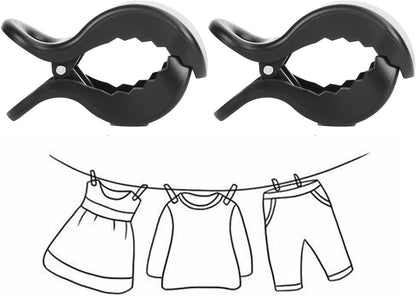6pcs Stroller Clips Pegs to Hook Muslin and Toys Seat Cover, Blanket Clips, Car Seat Cover Clip, Plastic Universal Clip, Nursing Cover, Pram Toy Holder, Blanket Clamp. （ Black)
