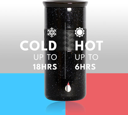 Artisan Insulated Tumbler, Triple Wall Coffee Travel Mug, Reusable Stainless Steel Coffee Tumbler with Ceramic Lid, Thermal Coffee Cups for Hot (6 Hrs) & Cold (18 Hrs), 12oz - Teak Wood