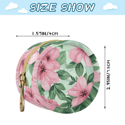 Pink Flowers Baby Pacifier Holder Case, Dustproof Portable Storage Box for Diaper Bag Purse, Pacifier Storage Container for Boys & Girls