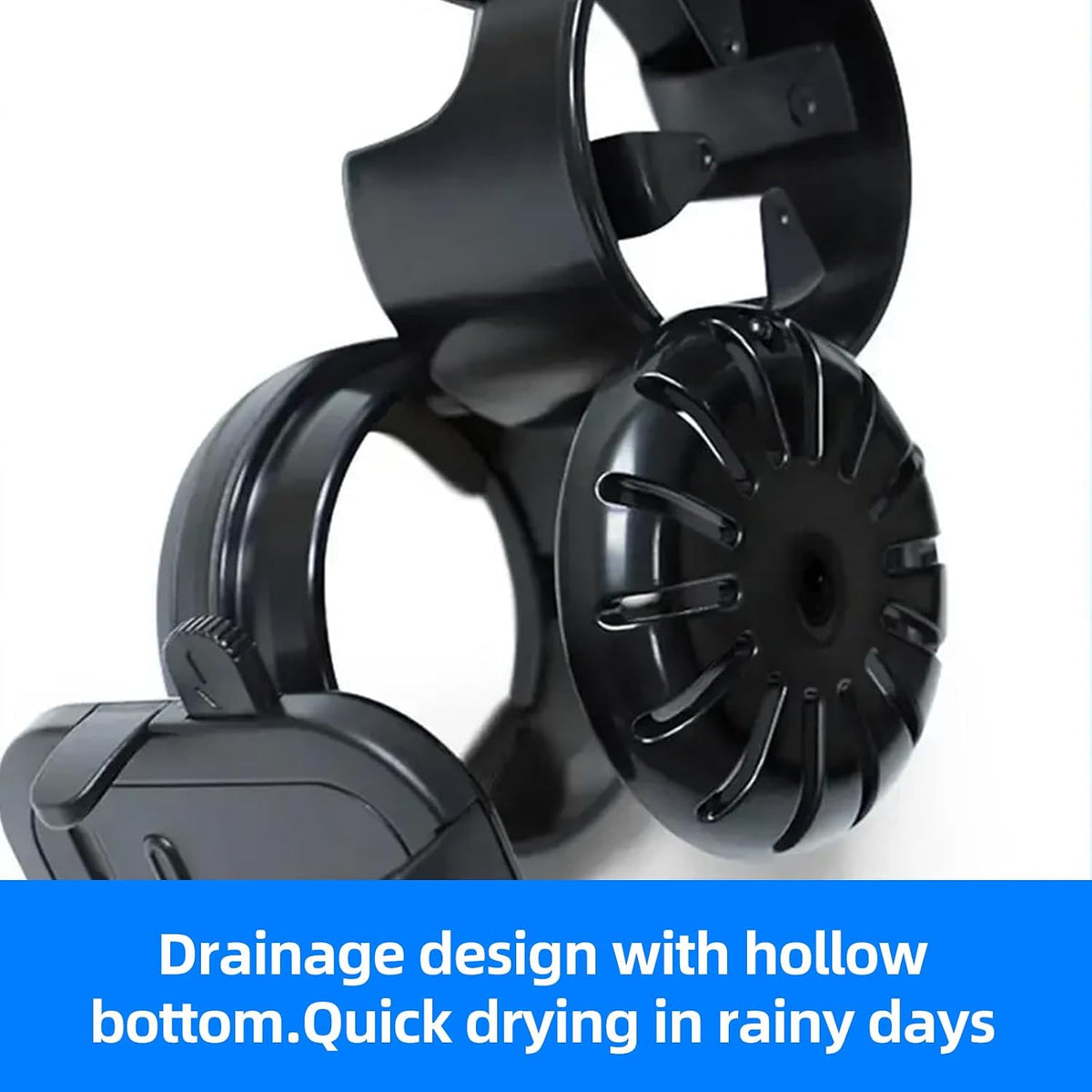 Stroller Cup Holder with Phone Holder, 3-in-1 Strollers Storage Rack & 360 Degrees Rotation Drink Holder Travel Friendly for Wheelchair Stroller Bike Walker Scooter
