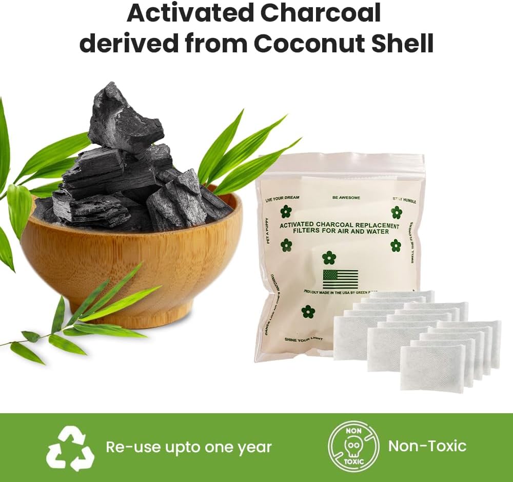 Baby Diaper Pail Deodorizer - Activated Charcoal - 36 Pack