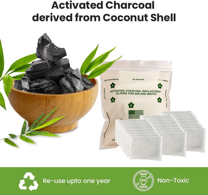 Baby Diaper Pail Deodorizer - Activated Charcoal - 36 Pack