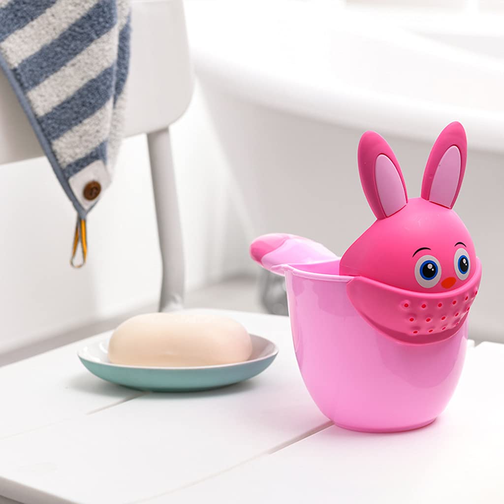 Baby Bath Waterfall Rinser Shampoo Rinse Cup Cartoon Shower Washing for
