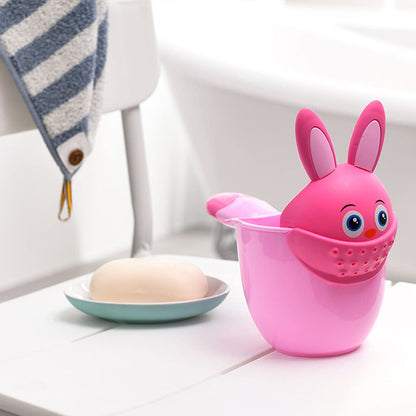 Baby Bath Waterfall Rinser Shampoo Rinse Cup Cartoon Shower Washing for