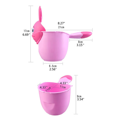 Baby Bath Waterfall Rinser Shampoo Rinse Cup Cartoon Shower Washing for