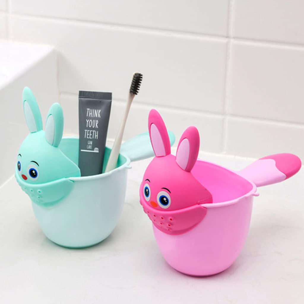 Baby Bath Waterfall Rinser Shampoo Rinse Cup Cartoon Shower Washing for