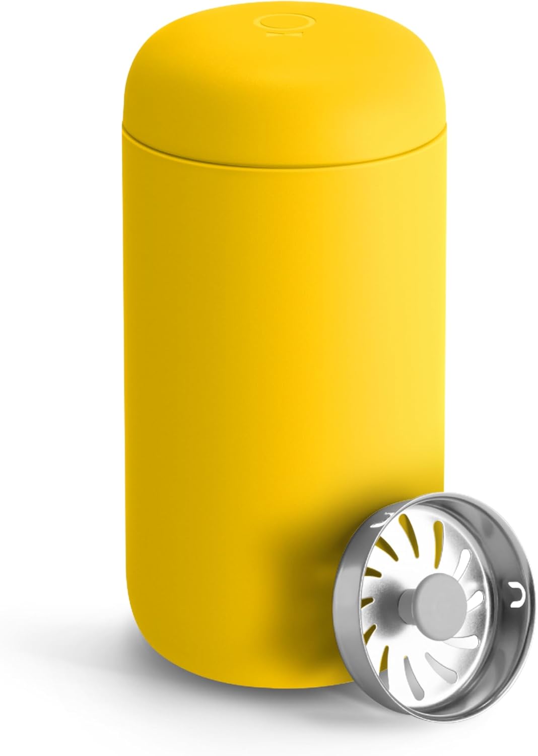Carter Move Ceramic Lined Travel Coffee Mug 12 oz Stainless Steel | No Metallic Taste Coffee Tumbler, Leak-Proof Lid, Dishwasher Safe, Hot 12Hr Cold 24Hr, BPA-Free, Fits Cup Holders, Lemon Zest