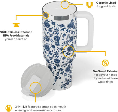 30oz Road Trip Tumbler, Insulated, Ceramic Lined, Apres Ski - Colors B