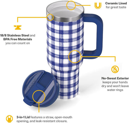 30oz Road Trip Tumbler, Insulated, Ceramic Lined, Apres Ski - Colors B