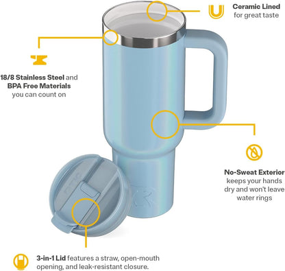 30oz Road Trip Tumbler, Insulated, Ceramic Lined, Apres Ski - Colors B