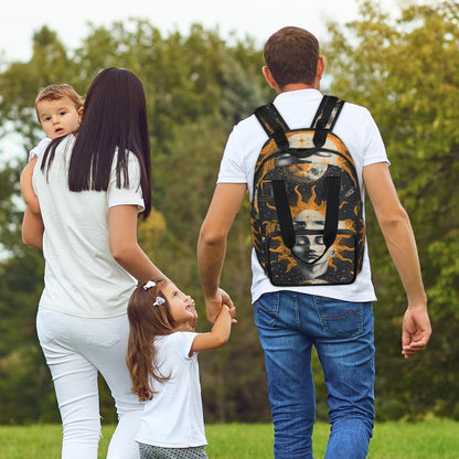 Butterfly Stars Diaper Bag Backpack for Travel, Waterproof Diaper Bag with Insulated Bottle Pockets & USB Port, Large Capacity Baby Bag for Moms & Dads
