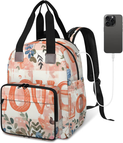 Butterfly Stars Diaper Bag Backpack for Travel, Waterproof Diaper Bag with Insulated Bottle Pockets & USB Port, Large Capacity Baby Bag for Moms & Dads