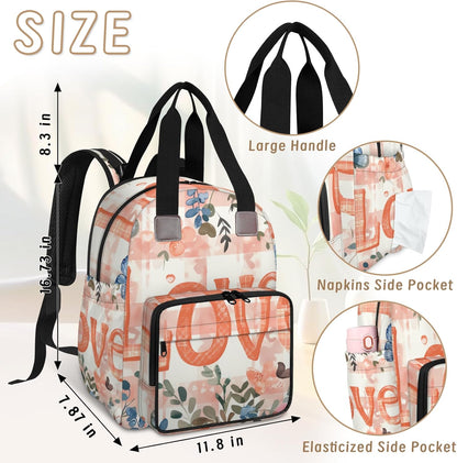 Butterfly Stars Diaper Bag Backpack for Travel, Waterproof Diaper Bag with Insulated Bottle Pockets & USB Port, Large Capacity Baby Bag for Moms & Dads