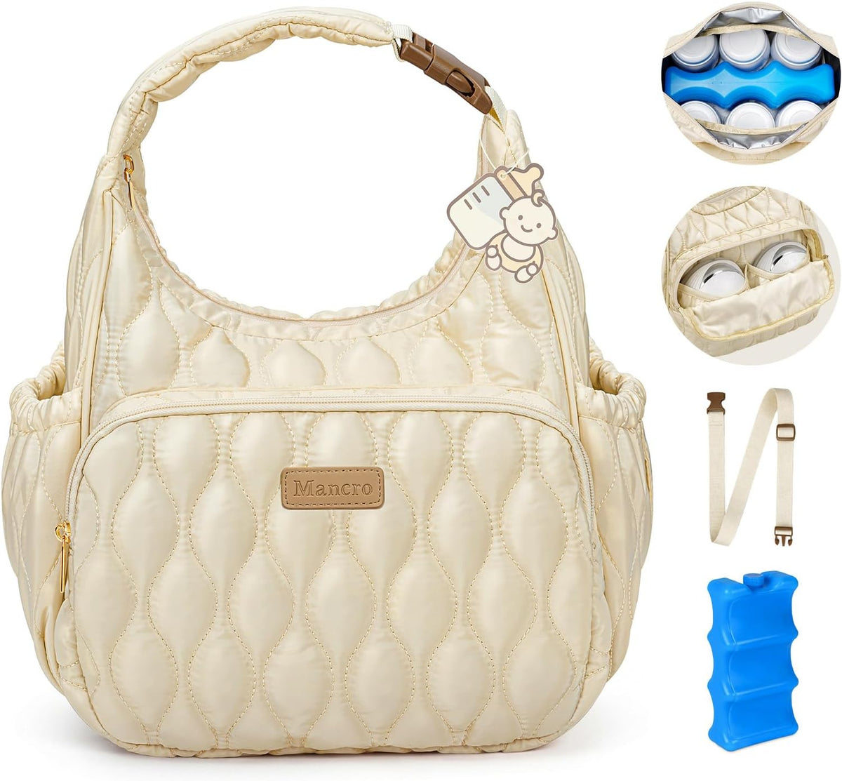 Breastmilk Cooler Bag with Ice Pack, Breast Pump Bag with Cooler