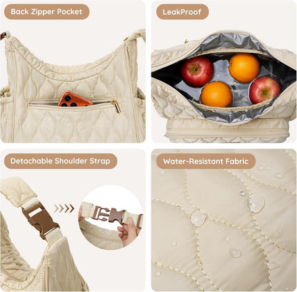Breastmilk Cooler Bag with Ice Pack, Breast Pump Bag with Cooler