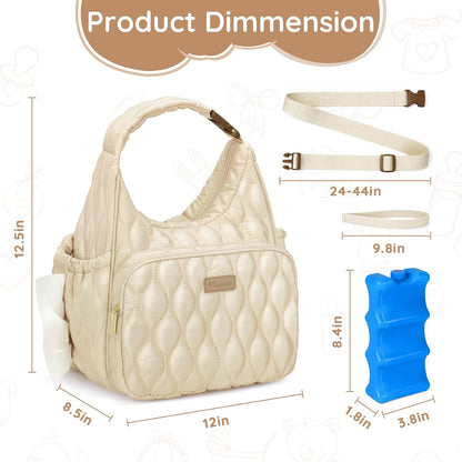 Breastmilk Cooler Bag with Ice Pack, Breast Pump Bag with Cooler
