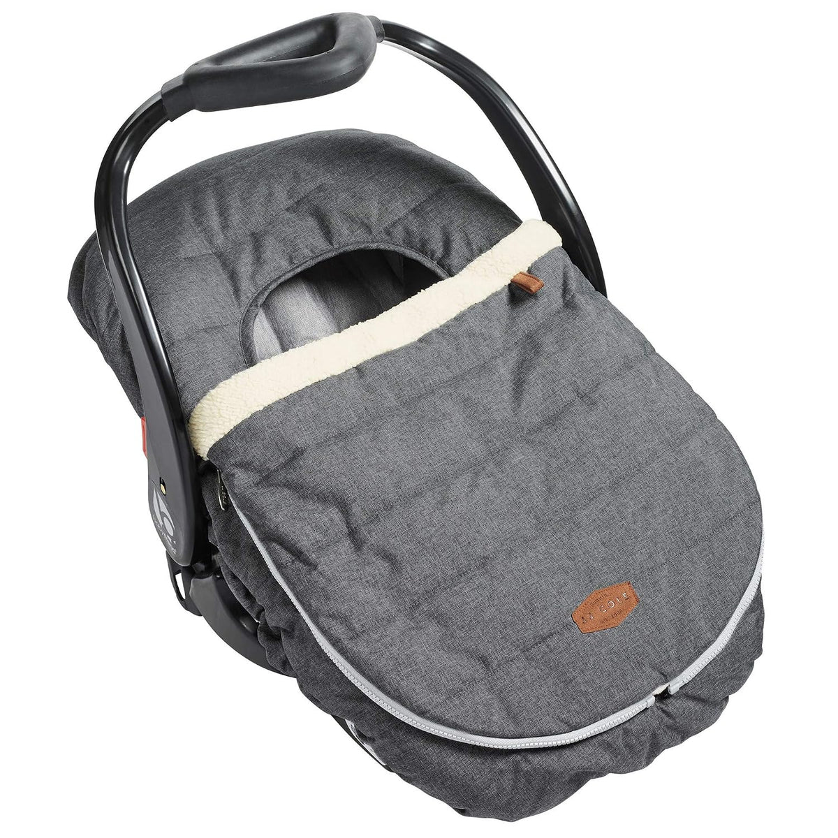 Baby Car Seat Cover, Blanket-Style Baby Stroller & Baby Carrier Cover, Heather Gray