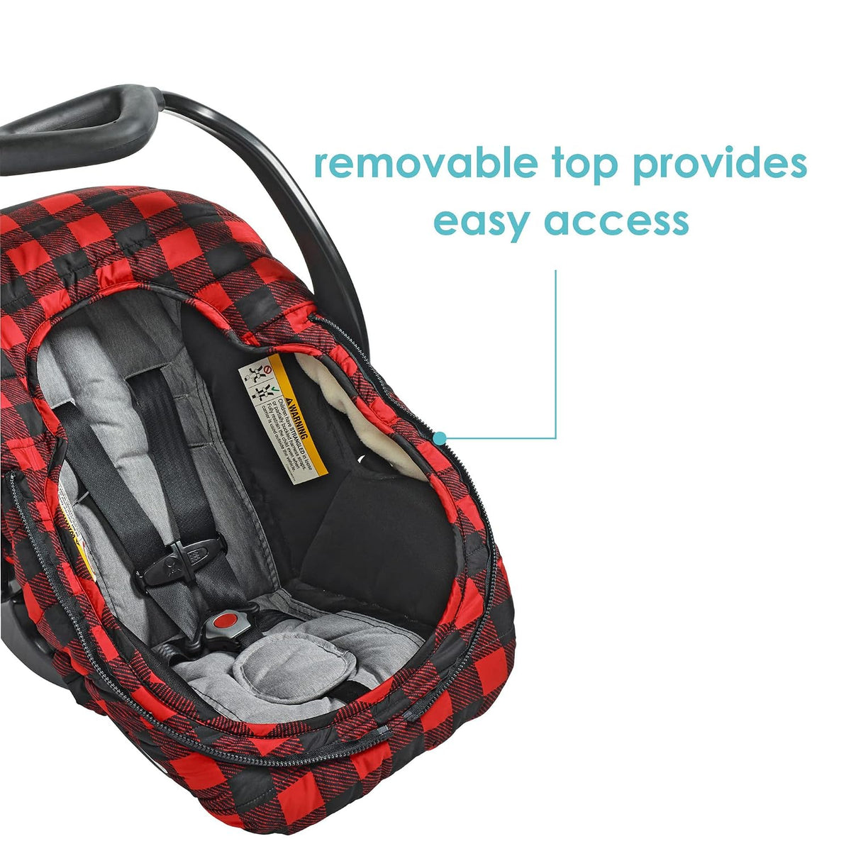Baby Car Seat Cover, Blanket-Style Baby Stroller & Baby Carrier Cover, Heather Gray