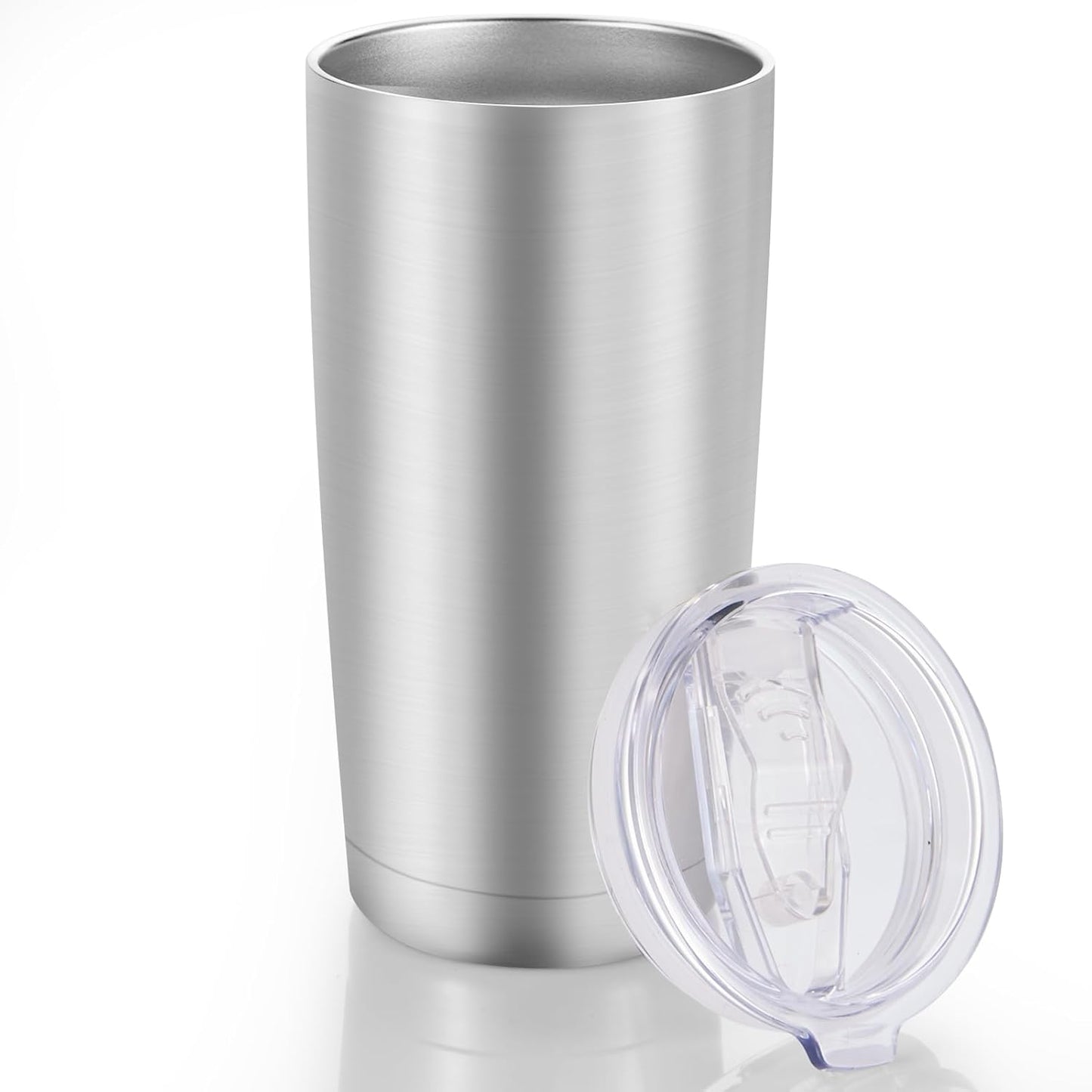 20 oz Tumblers Stainless Steel Tumbler with Lid, 1 Pack | Orange, 20oz Insulated Coffee Mug, Double Wall Vacuum, Powder Coated Cup, for Hot and Cold Drinks