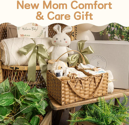 Diaper Caddy Organizer, Large Wicker Nursery Basket, Natural Water Hyacinth