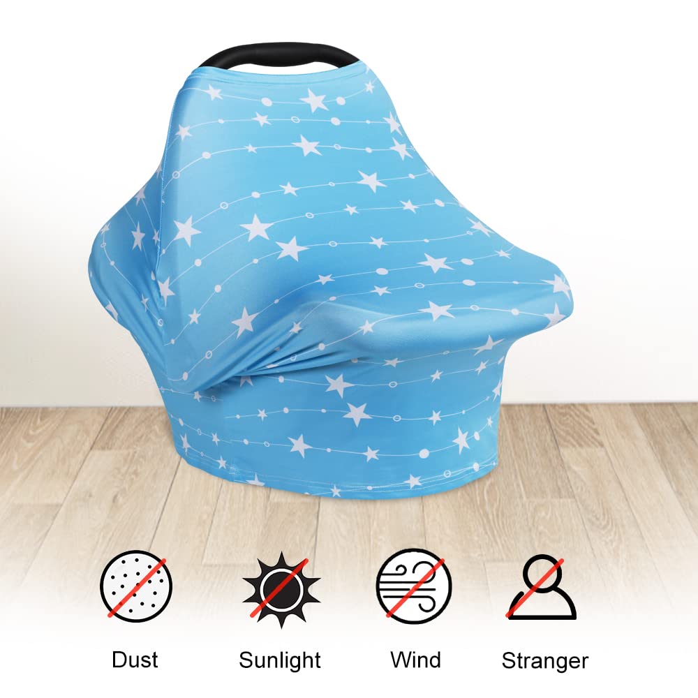 Nursing Cover Breastfeeding Scarf - Baby Car Seat Covers, Infant Stroller Cover, Carseat Canopy for Girls and Boys