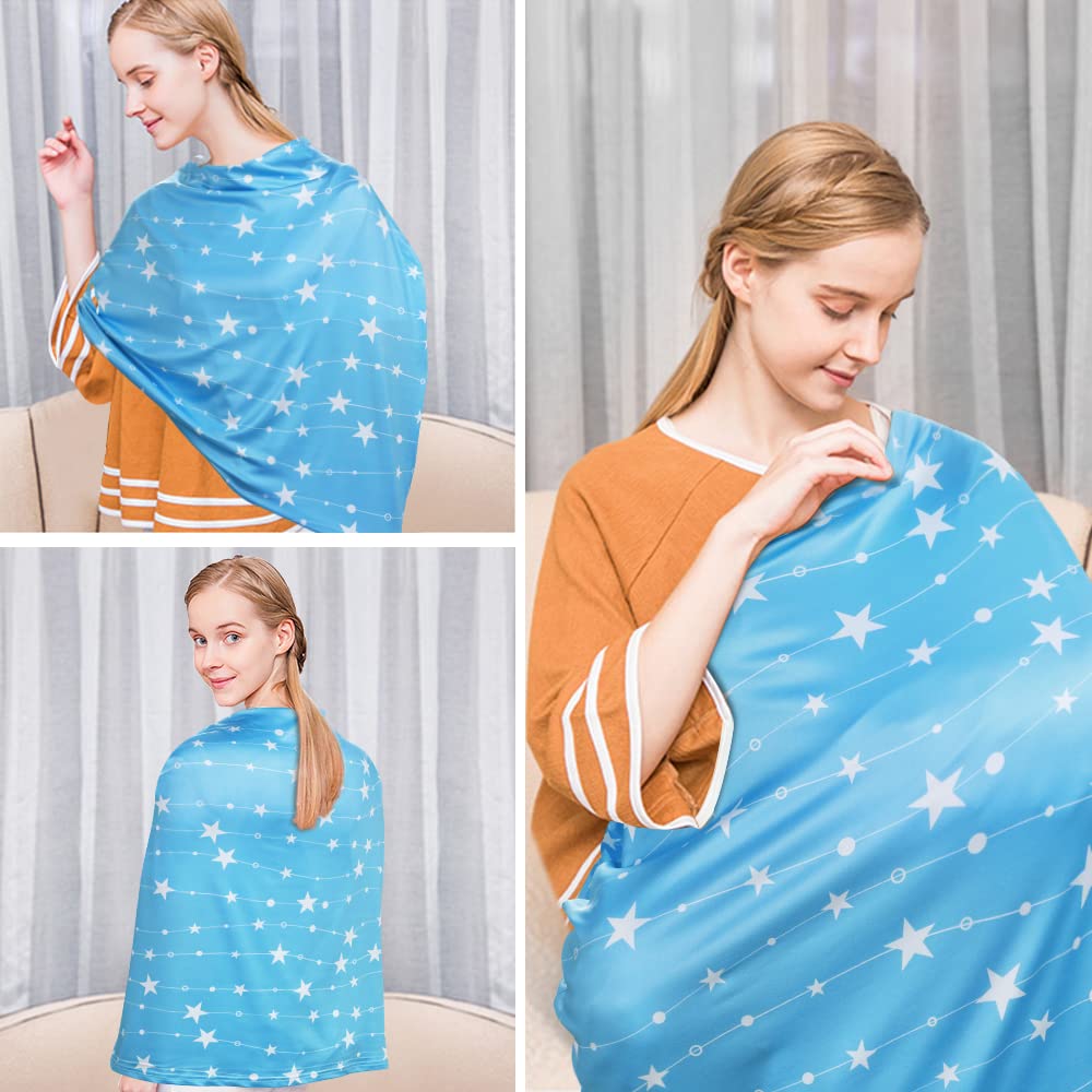 Nursing Cover Breastfeeding Scarf - Baby Car Seat Covers, Infant Stroller Cover, Carseat Canopy for Girls and Boys