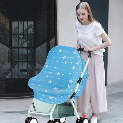 Nursing Cover Breastfeeding Scarf - Baby Car Seat Covers, Infant Stroller Cover, Carseat Canopy for Girls and Boys