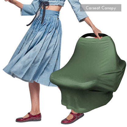 Nursing Cover Breastfeeding Scarf - Baby Car Seat Covers, Infant Stroller Cover, Carseat Canopy for Girls and Boys
