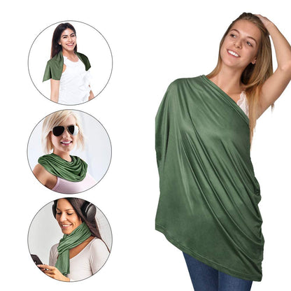 Nursing Cover Breastfeeding Scarf - Baby Car Seat Covers, Infant Stroller Cover, Carseat Canopy for Girls and Boys