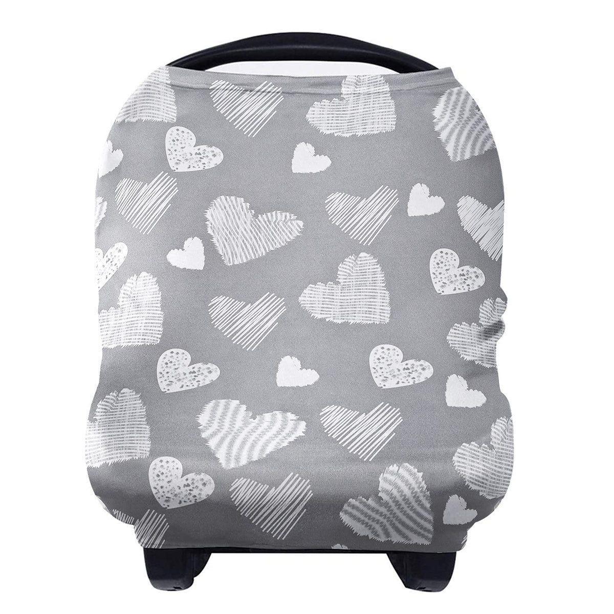 Nursing Cover Breastfeeding Scarf - Baby Car Seat Covers, Infant Stroller Cover, Carseat Canopy for Girls and Boys