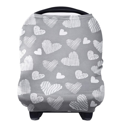 Nursing Cover Breastfeeding Scarf - Baby Car Seat Covers, Infant Stroller Cover, Carseat Canopy for Girls and Boys