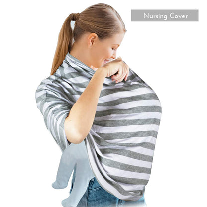 Nursing Cover Breastfeeding Scarf - Baby Car Seat Covers, Infant Stroller Cover, Carseat Canopy for Girls and Boys