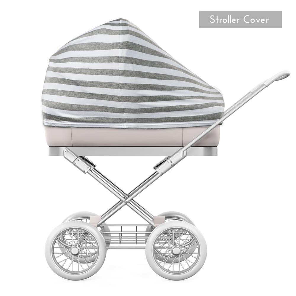 Nursing Cover Breastfeeding Scarf - Baby Car Seat Covers, Infant Stroller Cover, Carseat Canopy for Girls and Boys