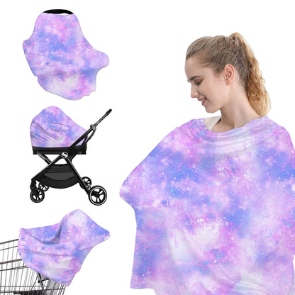 Nursing Cover Breastfeeding Scarf - Baby Car Seat Covers, Infant Stroller Cover, Carseat Canopy for Girls and Boys