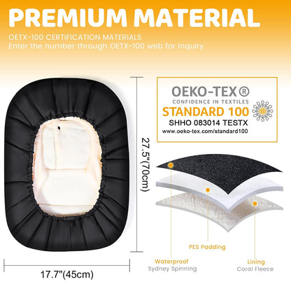 Orzbow Winter Car Seat Cover Baby - Waterproof Carseat Canopy, Light Grey