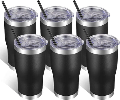 20oz Tumbler Stainless Steel Tumbler Cup with Lid And Straw Vacuum Insulated Double Wall Travel Coffee Mug(Pink 1 Pack)