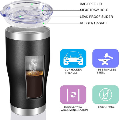 20oz Tumbler Stainless Steel Tumbler Cup with Lid And Straw Vacuum Insulated Double Wall Travel Coffee Mug(Pink 1 Pack)