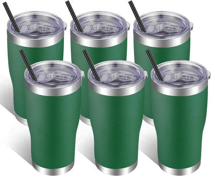 20oz Tumbler Stainless Steel Tumbler Cup with Lid And Straw Vacuum Insulated Double Wall Travel Coffee Mug(Pink 1 Pack)