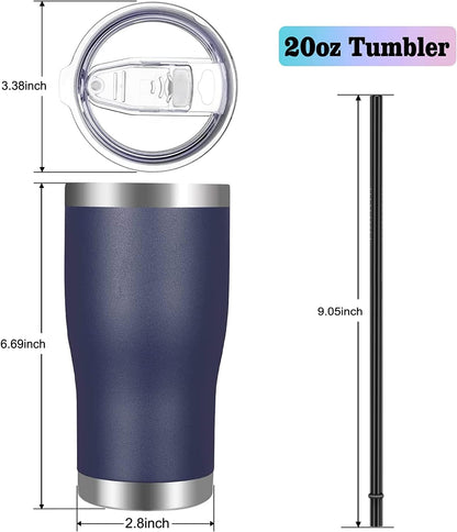20oz Tumbler Stainless Steel Tumbler Cup with Lid And Straw Vacuum Insulated Double Wall Travel Coffee Mug(Pink 1 Pack)