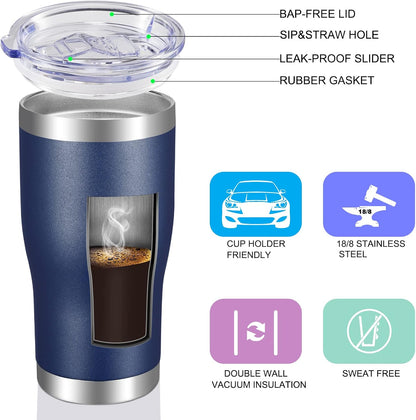 20oz Tumbler Stainless Steel Tumbler Cup with Lid And Straw Vacuum Insulated Double Wall Travel Coffee Mug(Pink 1 Pack)