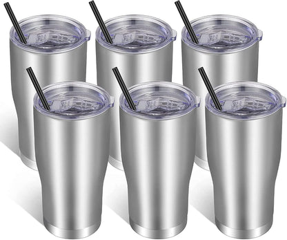 20oz Tumbler Stainless Steel Tumbler Cup with Lid And Straw Vacuum Insulated Double Wall Travel Coffee Mug(Pink 1 Pack)
