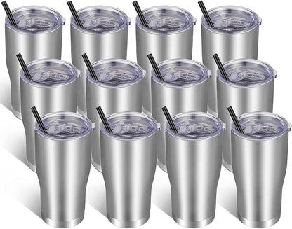 20oz Tumbler Stainless Steel Tumbler Cup with Lid And Straw Vacuum Insulated Double Wall Travel Coffee Mug(Pink 1 Pack)