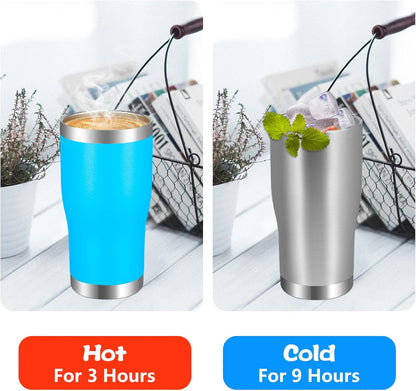 20oz Tumbler Stainless Steel Tumbler Cup with Lid And Straw Vacuum Insulated Double Wall Travel Coffee Mug(Pink 1 Pack)