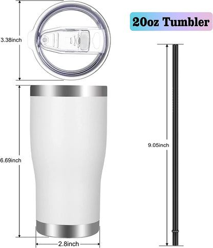 20oz Tumbler Stainless Steel Tumbler Cup with Lid And Straw Vacuum Insulated Double Wall Travel Coffee Mug(Pink 1 Pack)