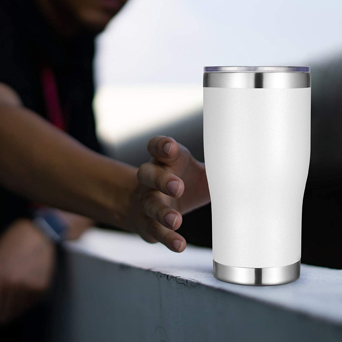 20oz Tumbler Stainless Steel Tumbler Cup with Lid And Straw Vacuum Insulated Double Wall Travel Coffee Mug(Pink 1 Pack)