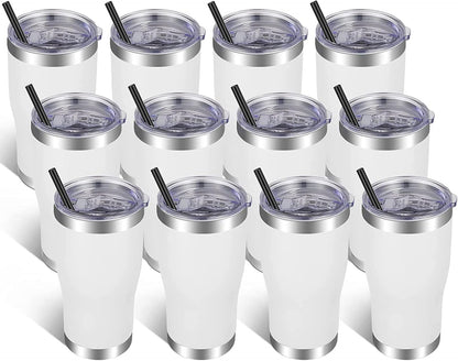 20oz Tumbler Stainless Steel Tumbler Cup with Lid And Straw Vacuum Insulated Double Wall Travel Coffee Mug(Pink 1 Pack)