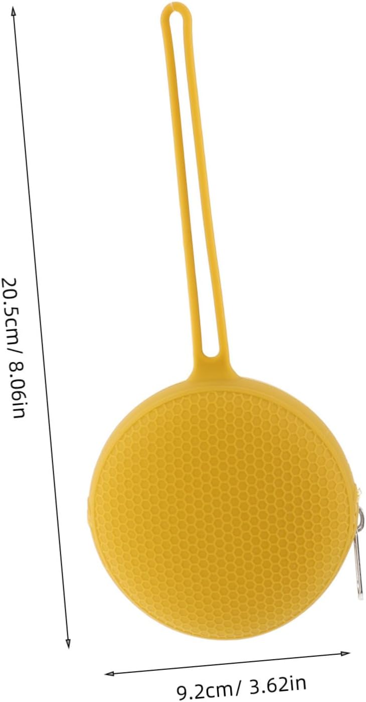 Organizer Storage Pouch Leakproof Portable Case for Cups Pacifiers Coins Durable Easy to Clean Travel Bag Honey Honeycomb