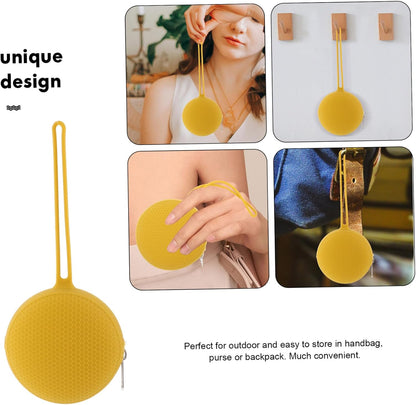 Organizer Storage Pouch Leakproof Portable Case for Cups Pacifiers Coins Durable Easy to Clean Travel Bag Honey Honeycomb