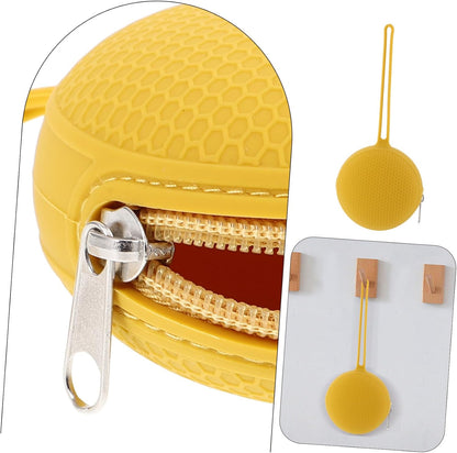 Organizer Storage Pouch Leakproof Portable Case for Cups Pacifiers Coins Durable Easy to Clean Travel Bag Honey Honeycomb