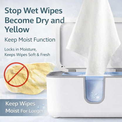 Baby Wipe Warmer, Even Heating Wet Wipes Heater with Night Light